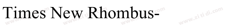 Times New Rhombus字体转换